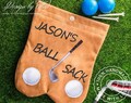Personalized Name Golf Ball Sacks, Portable Flannelette Golf Ball Bag, Sports Accessory, Funny Golf Gift for Men/Father/Husband, Golf Lovers