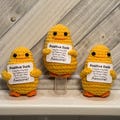 Positive Duck, Motivational Gift, Co-worker Gift, Student Gift, Graduation Gift, Friend Gift, Cute Crocheted Duck, I Ducking Believe in YOU!