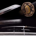 Real Samurai Sword Hand Forged with T10 Steel Clay Tempered, Full Tang Katana Sword Sharp, 41-Inch