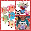 Animal Plushies, Personalized, Easter, Valentines,plushies, Easter basket filler, Customizable, custom  plushies, squishy soft plush