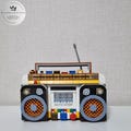 Retro Colorful Radio Model Building Blocks Set | DIY Mini Bricks Toy | Creative Home Decor & Gift for Kids and Adults | Birthday Gifs