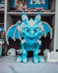 cute dragon desktop toy desk gadgets 3D Printed Blizzard dragon Toy Articulated Figure for Children gift for kids