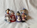 U Pick Vintage 2002 2000s Rudolph Red Nosed Reindeer Plastic Figurine Mrs Claus Red Purple Girl Elf Tall Elf Glasses Misfit Elephant Cowbow