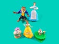 90s BEAUTY and The BEAST DISNEY Set of 5 toys. Aurora, Mr Potts and The Beast. From Mcdonalds, Burger King and Kinder Sold as see in picture