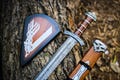 Handmade VIKING Sword Real Damascus Steel Northman Sword Beautiful Gift for him GROOMSMEN gift Personalized Gift for Men Best gift for dad
