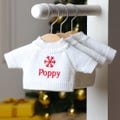 Personalised Jumpers with snowflake design to fit Jellycat, Steiff, Keel and Care Bears 31cm soft toys