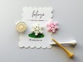 Golf Ball Marker /  Snowflake / Golfer Gift Accessory / Pink Fluorescent Blue
