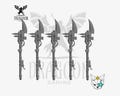 Space Knight Guardian Spears Conversion Bits For Prime Sci-fi Marines 28mm