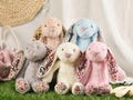 Monogrammed Bunny Rabbit, Personalized Bunny Rabbit Toy, Baby Shower Gift, Stuffed Animal, Newborn Baby Gift, Gift for Kid, Flower girl gift