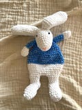 Crochet Bunny Snuggler Pattern . Low Sew Bunny Rabbit. Stuffed Animal Amigurumi. PDF Download. Cute Beginner friendly.  Easter Bunny.