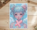 MTG Sleeves,Energetic Girl Card Sleeve,Art Card Sleeve,Card Sleeve Protectors, MTG Accessories, Gloss