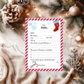 Santa Letter, A4 print your own Christmas letter to Father Christmas, Fun activity, Write to Santa, Instant download, Xmas kids template fun