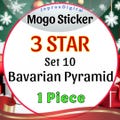 Bavarian Pyramid (Set 10) Mono go 3 STAR Sticker
