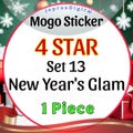 New Year's Glam (Set 13) Mono go 4 STAR Sticker (1 piece)