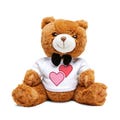 Adorable Teddy Bear with Love Hearts T-Shirt, Cute Gift for Valentine's Day, Birthday, Nursery Decor, Stuffed Animal
