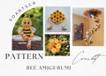 3in1 Crochet Bee Mobile Bee game Bee Plush PATTERN Handmade Amigurumi All about Bee