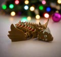 Gingerbread ArticulatingDragon/Stocking Stuffer/3D Toy