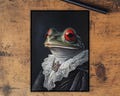 Mtg Card Sleeves: The Frog Prince Anime Girl Top Quality Sleeves, Suitable for all tcgs High Quality Foil/Holo