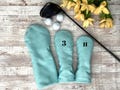 Golf Club Head Covers | Golf Gifts | Compatible with All Brands | Driver Fairway Wood and Hybrid Club Cover