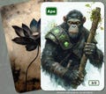 Ape Token MTG (Green 3/3)