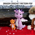 Dragon Crochet Pattern, Christmas Crochet Patterns, Christmas Drago Crochet, Digital PDF files in English