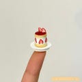 Cute Strawberry Cake ~ Cute Little Cake ~ Mini Food ~ Mini Dessert ~ 1/12 Scale ~ Mini Doll House Restaurant ~ Mini Doll House