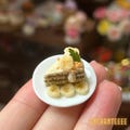 Cute Banana Cake - Cute Little Cakes - Mini Food - Mini Desserts - 1/12 Scale - Mini Dollhouse Restaurant - Mini Dollhouse