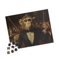 Monkey Orchestra Conductor funny Jigsaw Puzzle (110, 252, 520, 1014-piece) for kids friends family musicians artists fantasy fans!