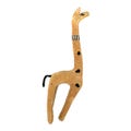 Vintage 1940s 50s Velvet Giraffe Toy Stuffed Animal Folk Art