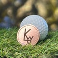 Custom Engraved Cattle Brand Ball marker - Custom Made & Personalized - Laser Engraved, 1.25" Diam, .120" Thick, Free Shipping