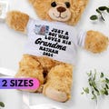 Personalized Grandma Teddy Bear, Custom Just a Boy Who Loves Grandma Plushie, Teddy bear with Photo, Gift for Grandma, Gift from X to