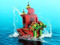 3D Pirate Ship Building Blocks - Micro Mini Bricks Toy Kit for Adults & Boys, Sailboat Wars(No Box)