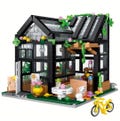 LEGO Style Building Block Set with LED Lights, ABS Plastic Buildable House, Toy for Kids and Teens
