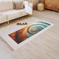 Yoga Mat, Abstract Yoga Mat, Zen Yoga Mat, Wood Spiral Style Yoga Mat, Workout Accesory, Zen Meditation Mat, Relaxation Mat