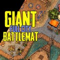 Massive High-Detail D&D Battlemat – Large Fantasy Map for Tabletop RPGs – Perfect for Campaigns, Combat and Exploration - DnD DAYTIME CITY