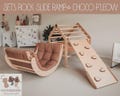 READY TO SHIP! Climbing Triangle, Climbing Arch and Ramp, Montessori Climbing Set with Pillow, Kletterdreieck, Kletterbogen Arche montessori