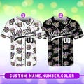 Custom Mardi Gras Raccoon Baseball Jersey, Personalized Name & Number, Carnival Shirt, Festive Mask Design, Party Team Outfit, Racoon Shirt