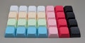 Keycaps XDA profile | different colors Blank Key cap | for mechanical custom keyboard or clicker