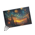 New Year's Jigsaw (520, 1014-Piece) | Fireworks Galore Picture Puzzle | Artist's Expression of New Year Celebration | Fun Engaging Challenge