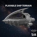 Fape Racing Skiff – 3D Printed Resin Airship, Playable Deck, Tabletop RPG Terrain, Dungeons & Dragons Setpiece, Fast-Flying Miniature