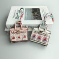 Mini Kelly doll bag pendant, buy two get one free, mini handbag keychain, car parts, bag pendant, gift for girlfriend
