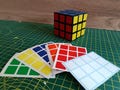 3x3x3 Full Set Replacement Stickers for Magic Puzzle Cube Decals