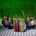 Handmade Medieval Anduril Sword for Minifigure, Compatible to all minifig, Anniversary Gift for Him, Boyfriend, Gift for Men