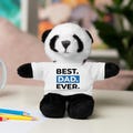 Cute Panda Stuffed Animal with Best Dad Ever Tee - Perfect Gift for Father's Day, Birthdays, Baby Showers, Dad's Day, Plush Toy