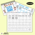 Kids Traceable Calendar 2025 Printable / Number Tracing / Handwriting Practice / Tracing Activities for Kids / Preschool Activities /