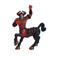 Vintage Chap Mei The Wizard's Magic Gallopogus Centaur Warrior Action Figure 4"