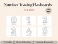 Number Tracing & Counting Flashcards: Montessori Printable for Toddler Preschool Kindergarten Learning