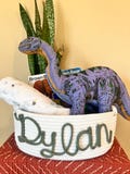 Personalized Baby Shower Cotton Rope Basket with Custom Name - Nursery Storage, Gift for Baby, Handmade Basket, Unique Baby Gift, kid’s gift