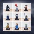 Horror Movie Custom Minifigures Brick Building Toy Collectible Halloween Scream, Beetlejuice, Chucky, Freddy, Michael Myers, Leatherface