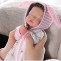 silicone Platinum reborn baby full body 12 inches, baby Sleeping, Soft Body Handmade 3D Skin, Collectible Art Doll Toys Gifts